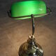 Green Glass Bankers Lamp