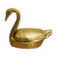 Swan brass ashtray