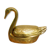 Swan brass ashtray