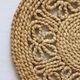 Vintage 70s braided rope table mat