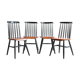 Suite de quatre chaises Fanett par Ilmari Tapiovaara