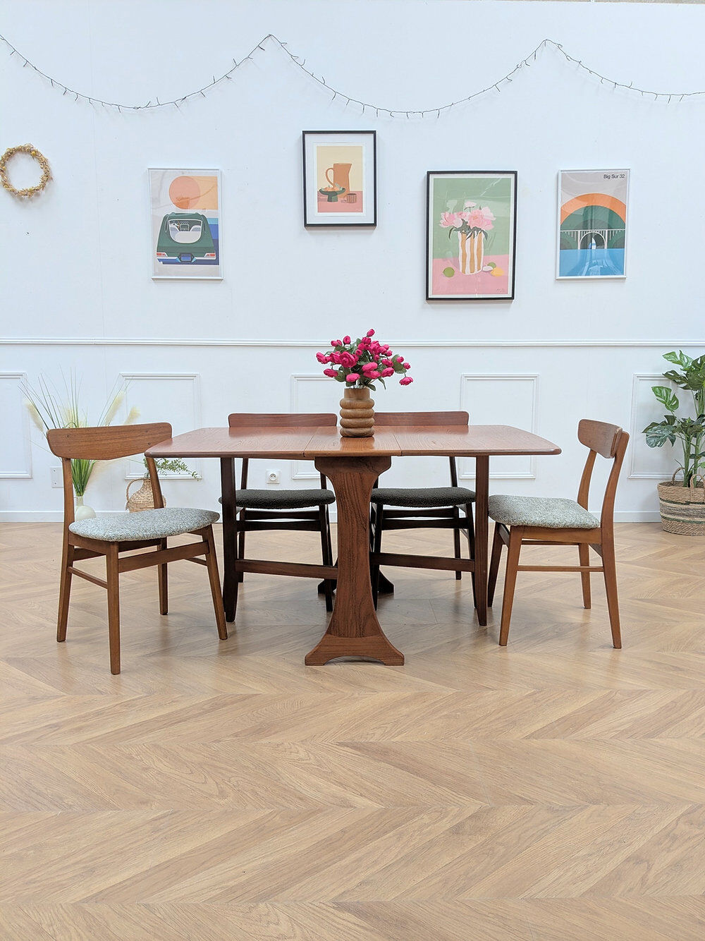Foldable Gplan table vintage - 1960s