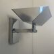 Pair of vintage adjustable wall lights, chrome-plated metal, France, 1970