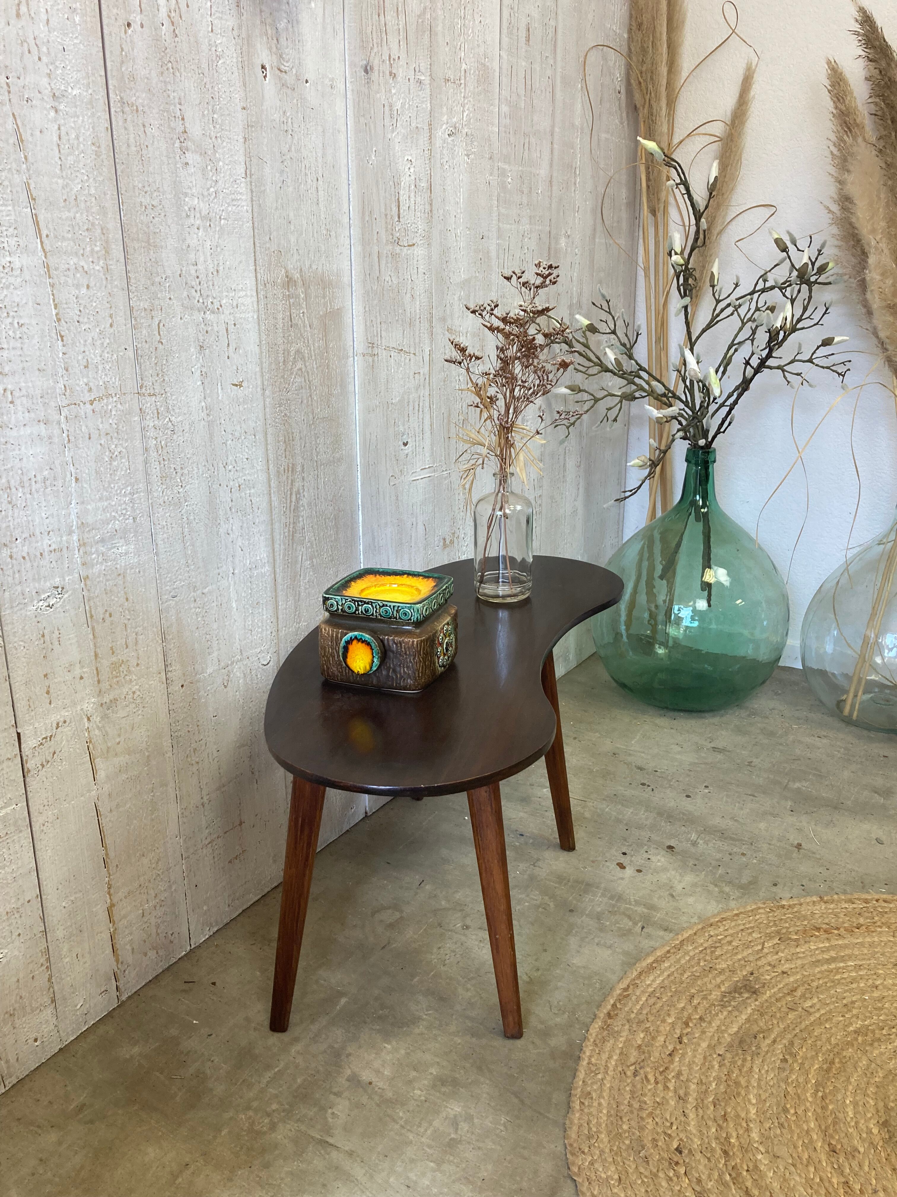 Table basse haricot vintage