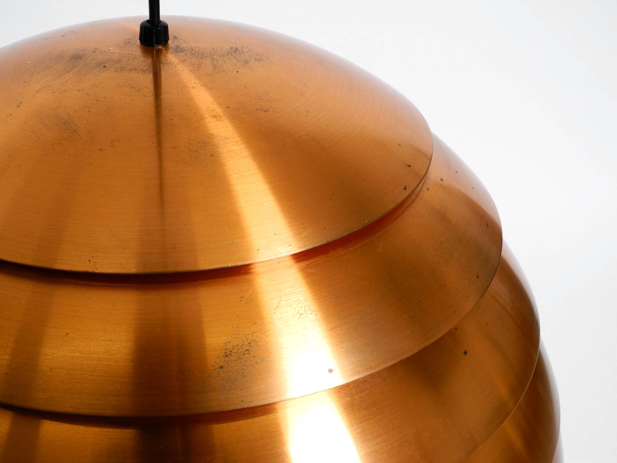 Original 1960s copper slat pendant lamp by Hans-Agne Jakobsson for Markaryd
