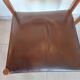 2 Scandinavian Fristho Franeker chairs in teak and leather.