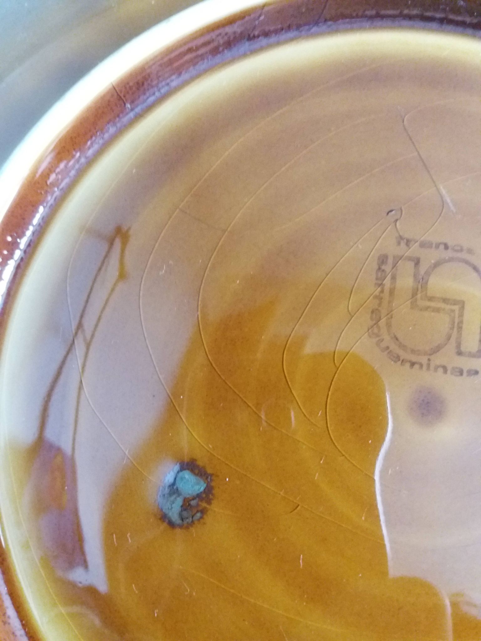 Sarreguemines hollow round dish