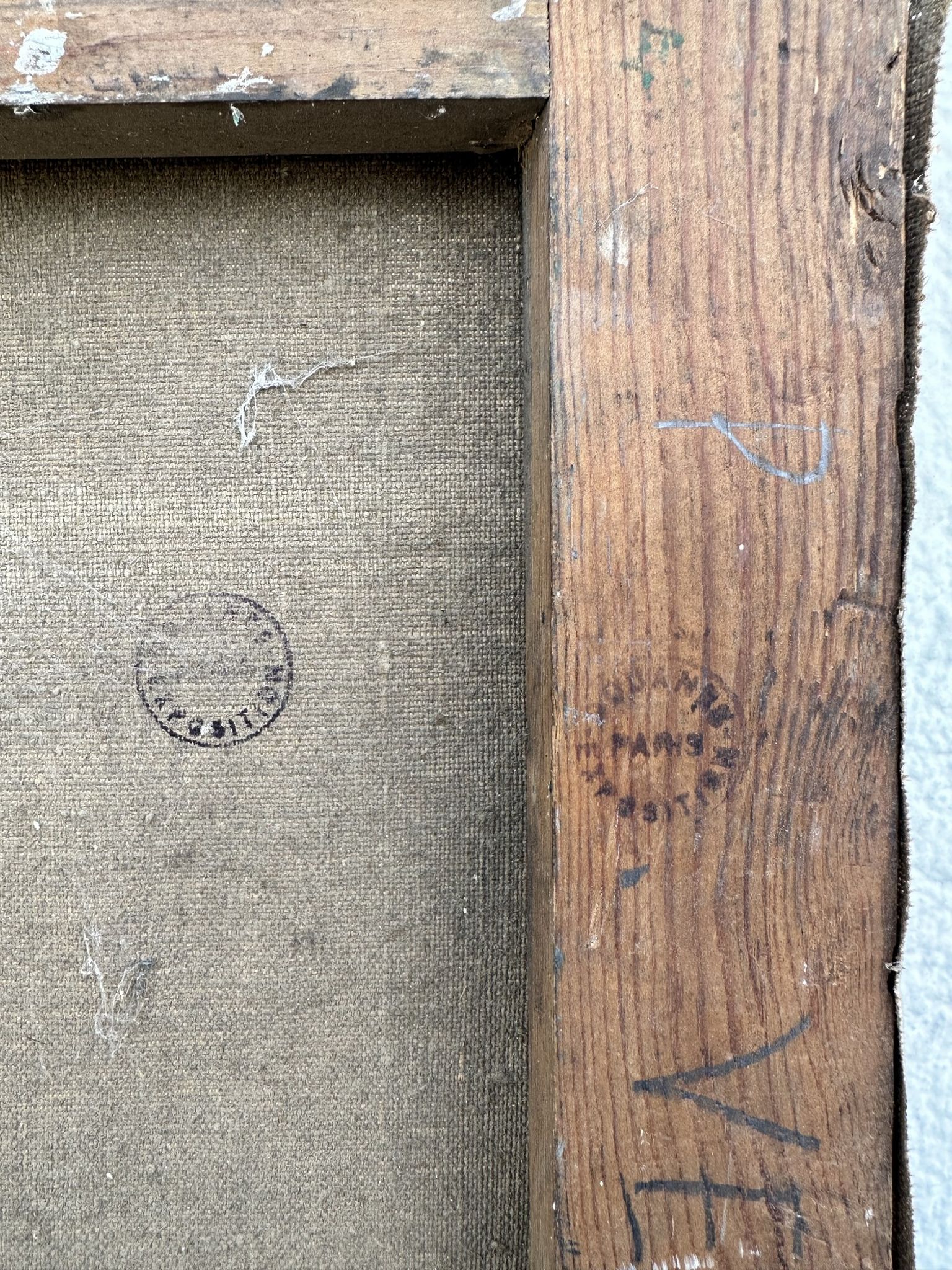La Parade par Pierre Vérité, huile sur toile