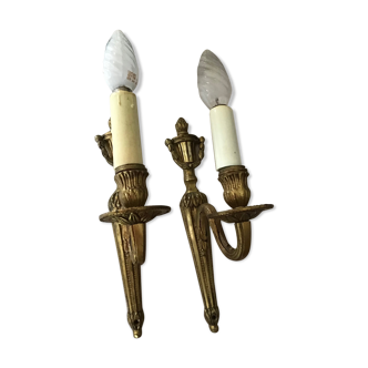 Golden wall light
