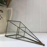 Brass pyramid showcase