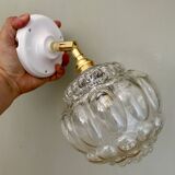 Vintage glass globe wall light