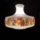 Retro flowerprinted pendant light, '70s