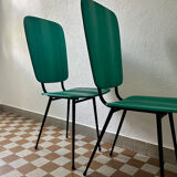Green skai chairs from the 1950s