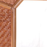 Vintage faux bamboo dressing table 'natural beauty' 1980s France