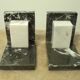 Pair of Art Deco marble bookends