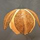 Rattan lotus flower suspension from the 60s/70s