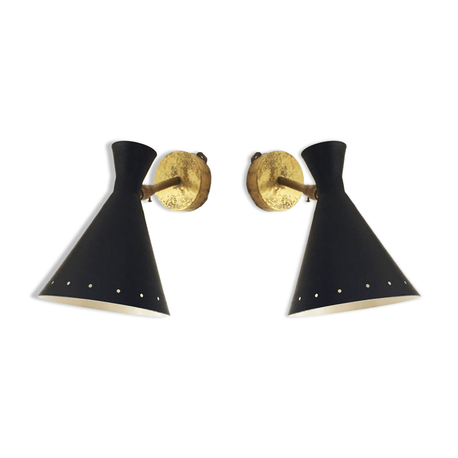 Pair of Italian design sconces 1950
