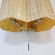 Molecular Double Light Honeycomb Flush Mounts in Fiberglass, 1950s, Set of 2