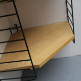 1960s corner wall unit in ash , Nisse Strinning Sweden