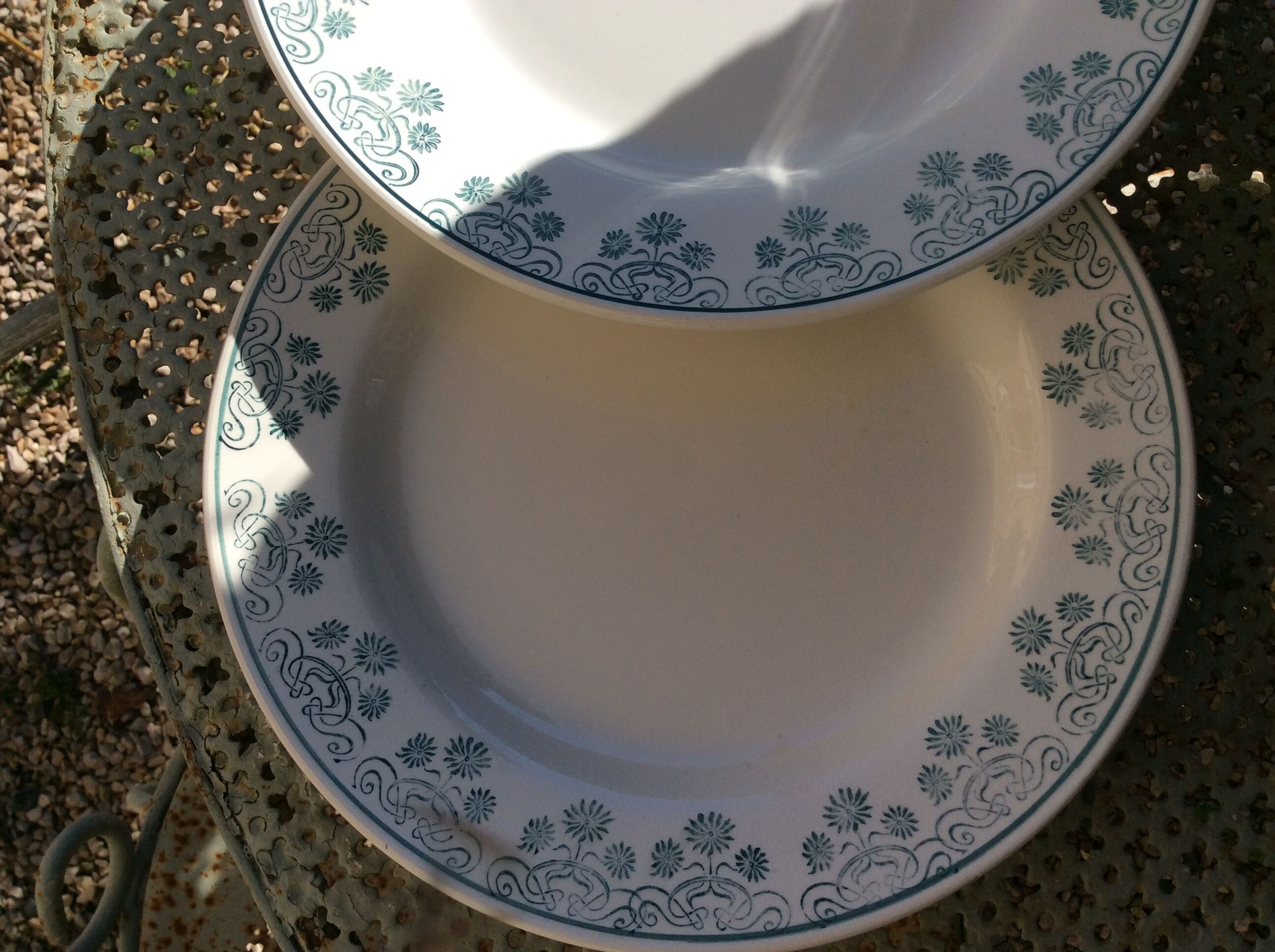 15 flat plates Digoin Sarregnemine