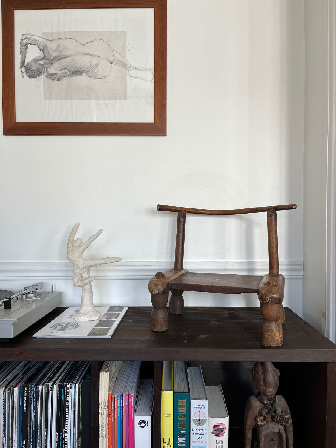 Chamotte terracotta sculpture "Classical Dancer"