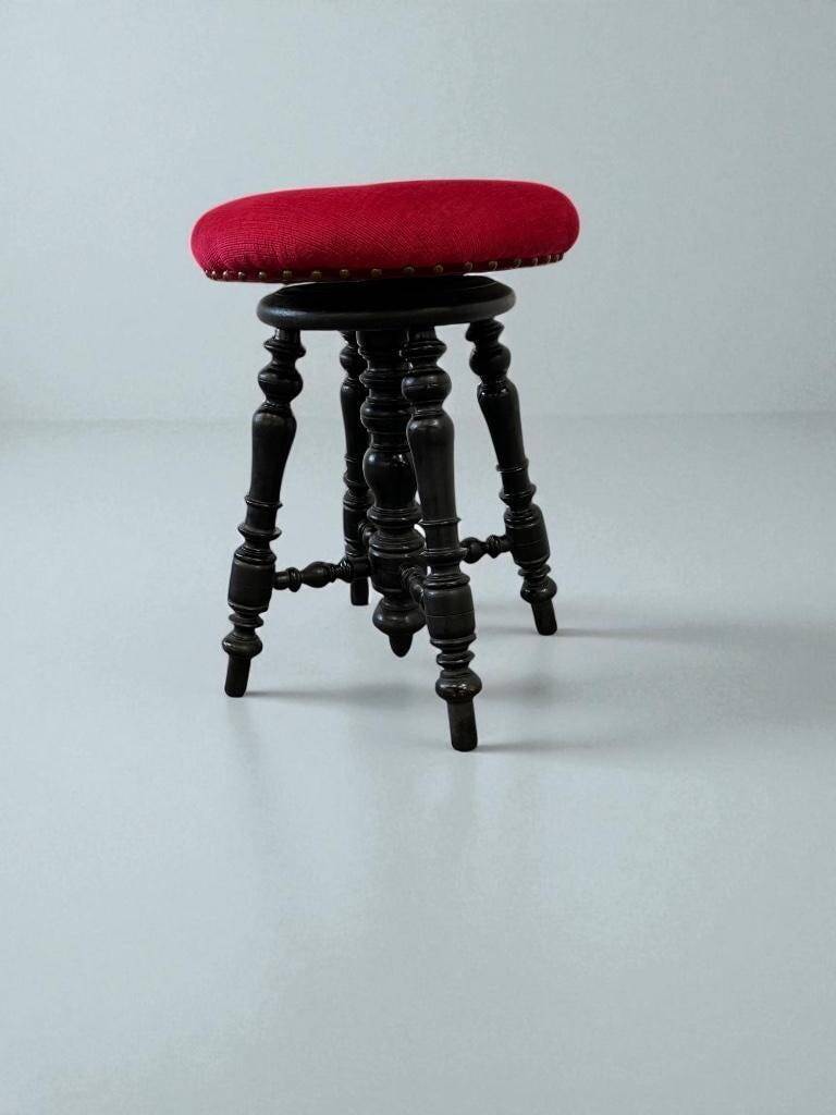 Vintage piano stool / stool / stool