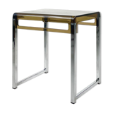 Vintage plexiglass and chrome side table, France, circa 1970