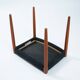 Niel O Moller teak stool 80a with black wool fabric, Denmark, 1960s