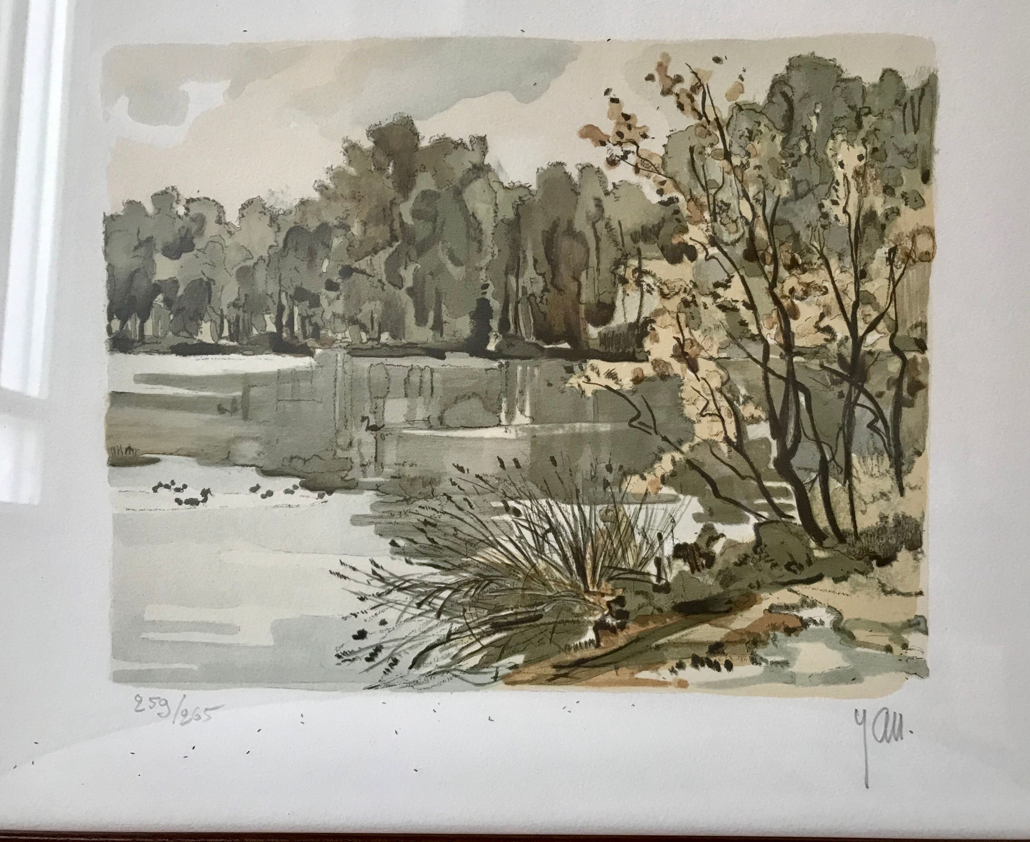 Lithograph Robert Yan (1980)