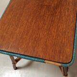 Old rattan coffee table