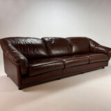 Vintage 3 seats leather Leolux Sofa, 1970s