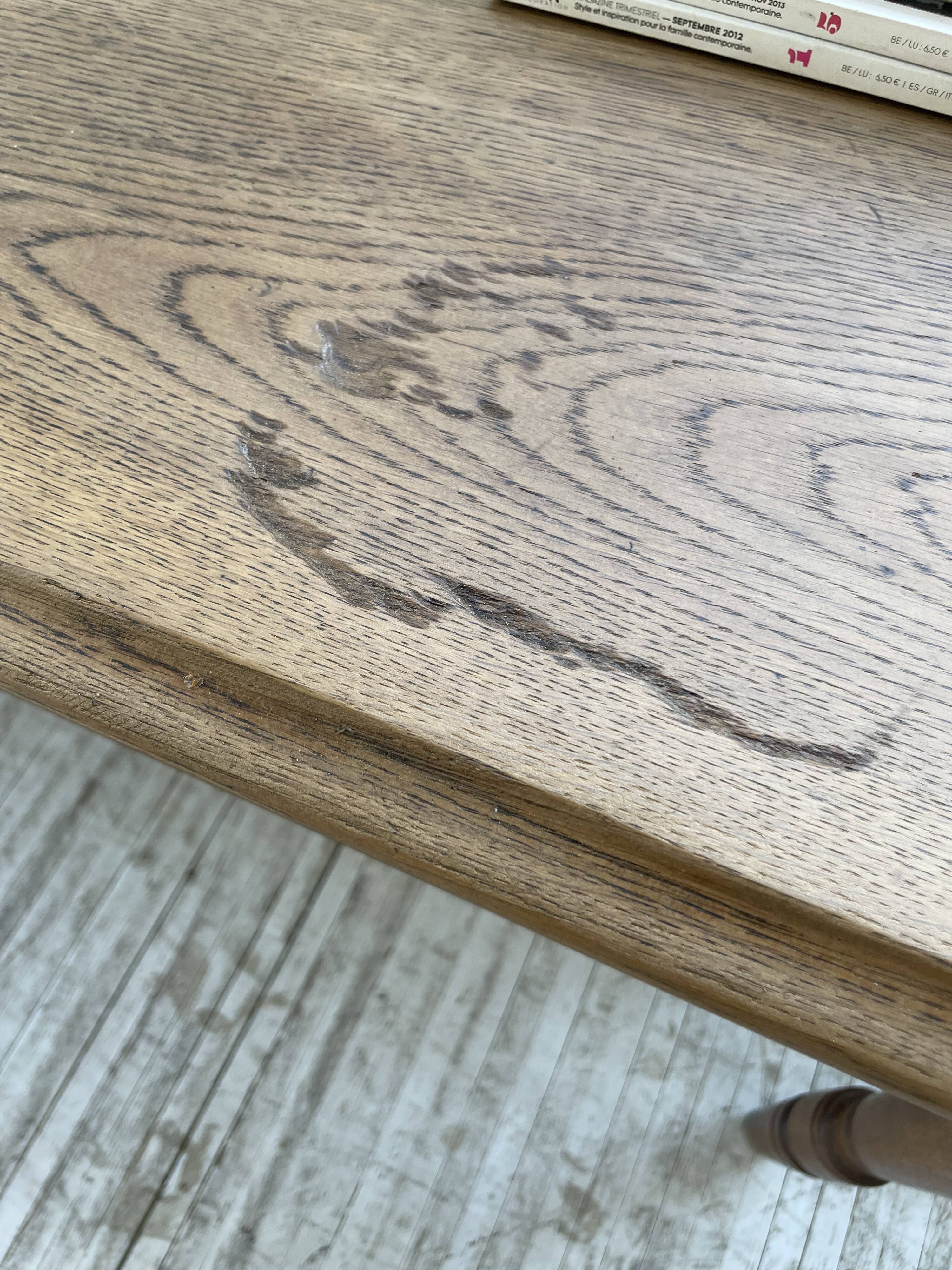 Oak table console