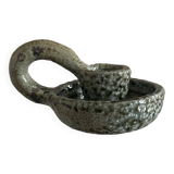 Ceramic cellar rat candle holder