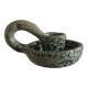 Ceramic cellar rat candle holder
