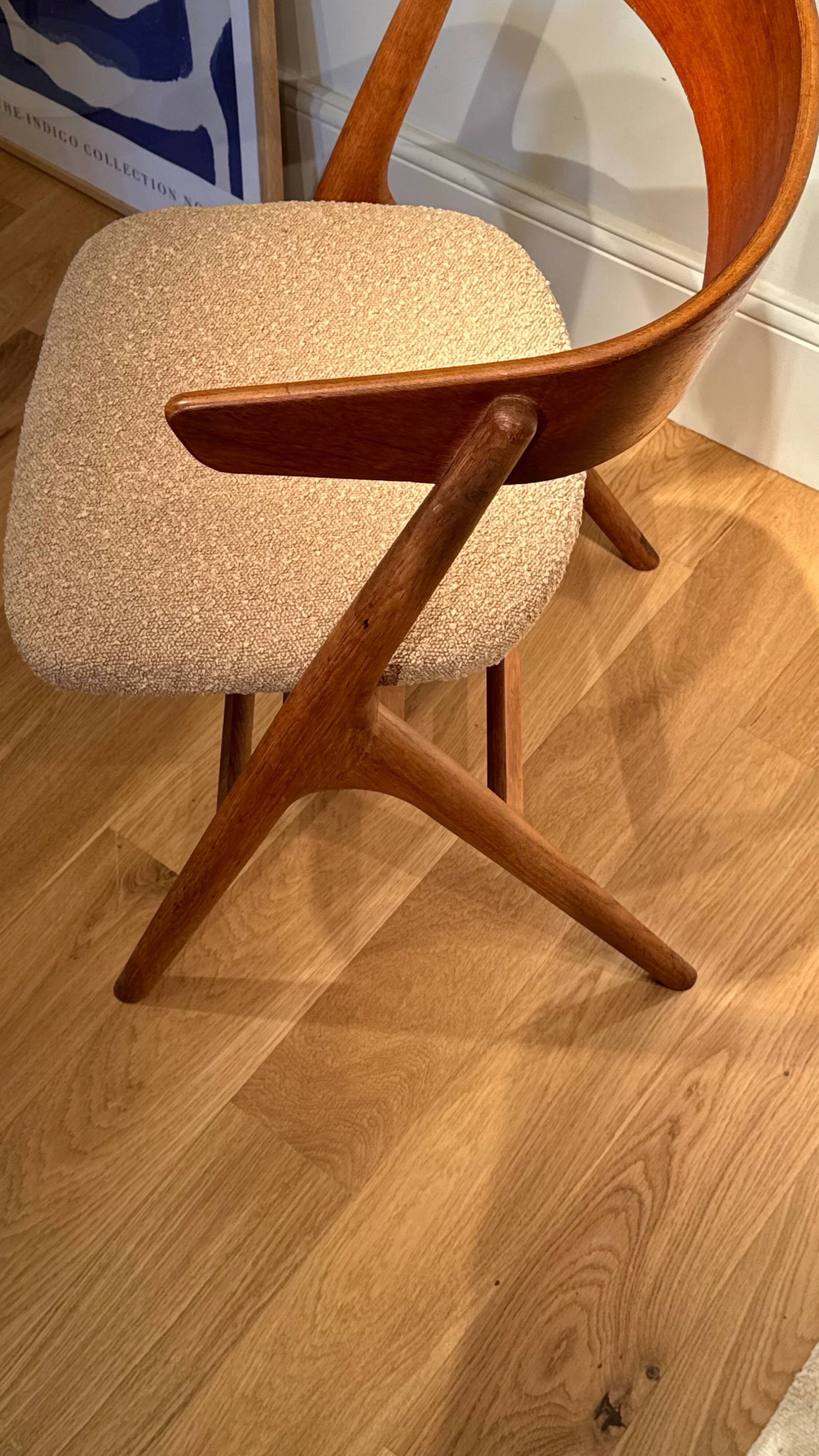 Chaise scandinave vintage Sibast n9