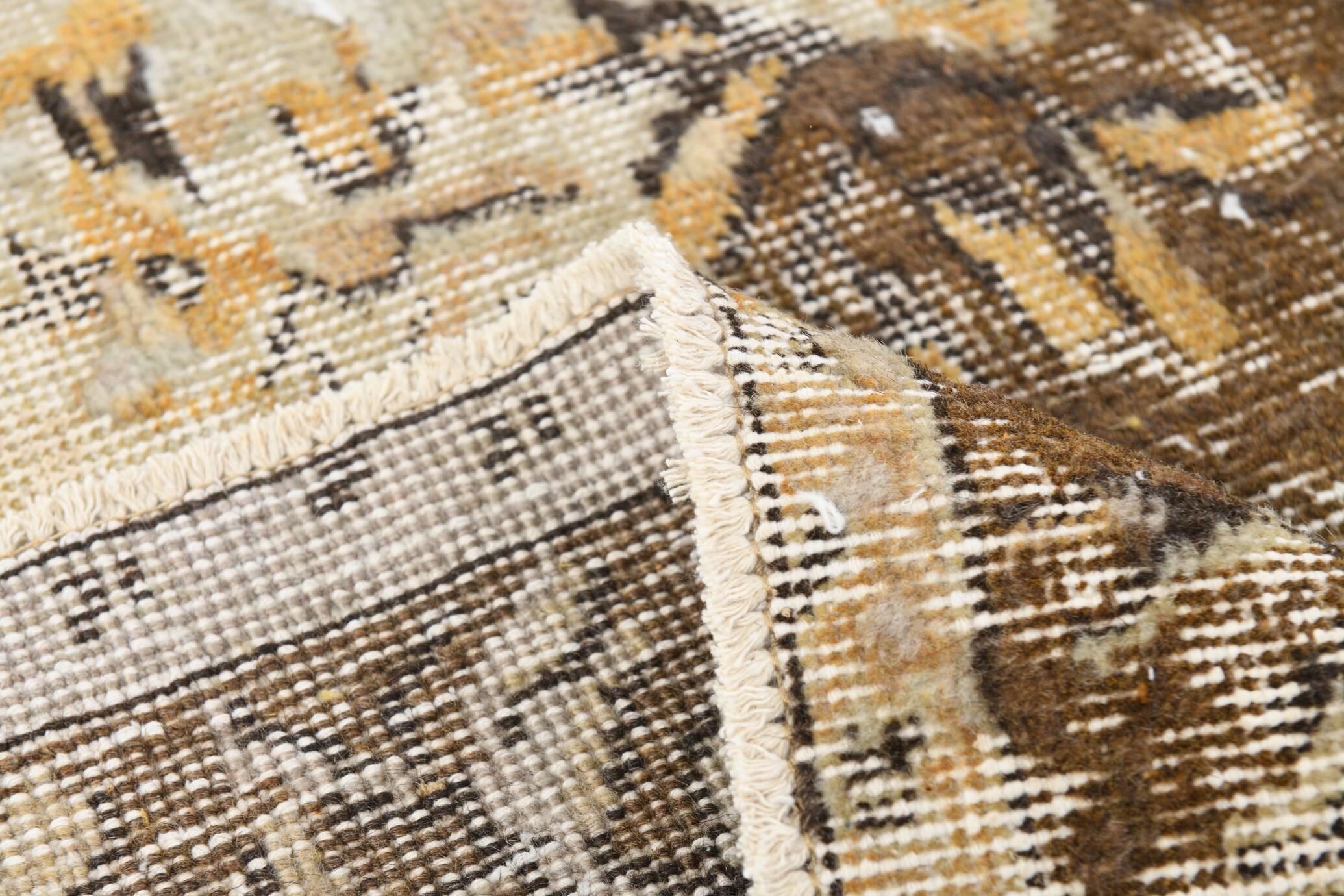 Brown & Cream Classic Persian Rug, 172x278Cm