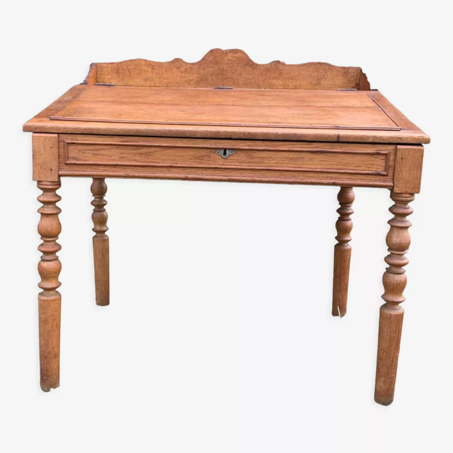 Oak sloping secretary