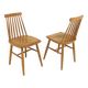 Set of 2 Scandinavian "Pinnstol" chairs in beech, Sweden, 1960