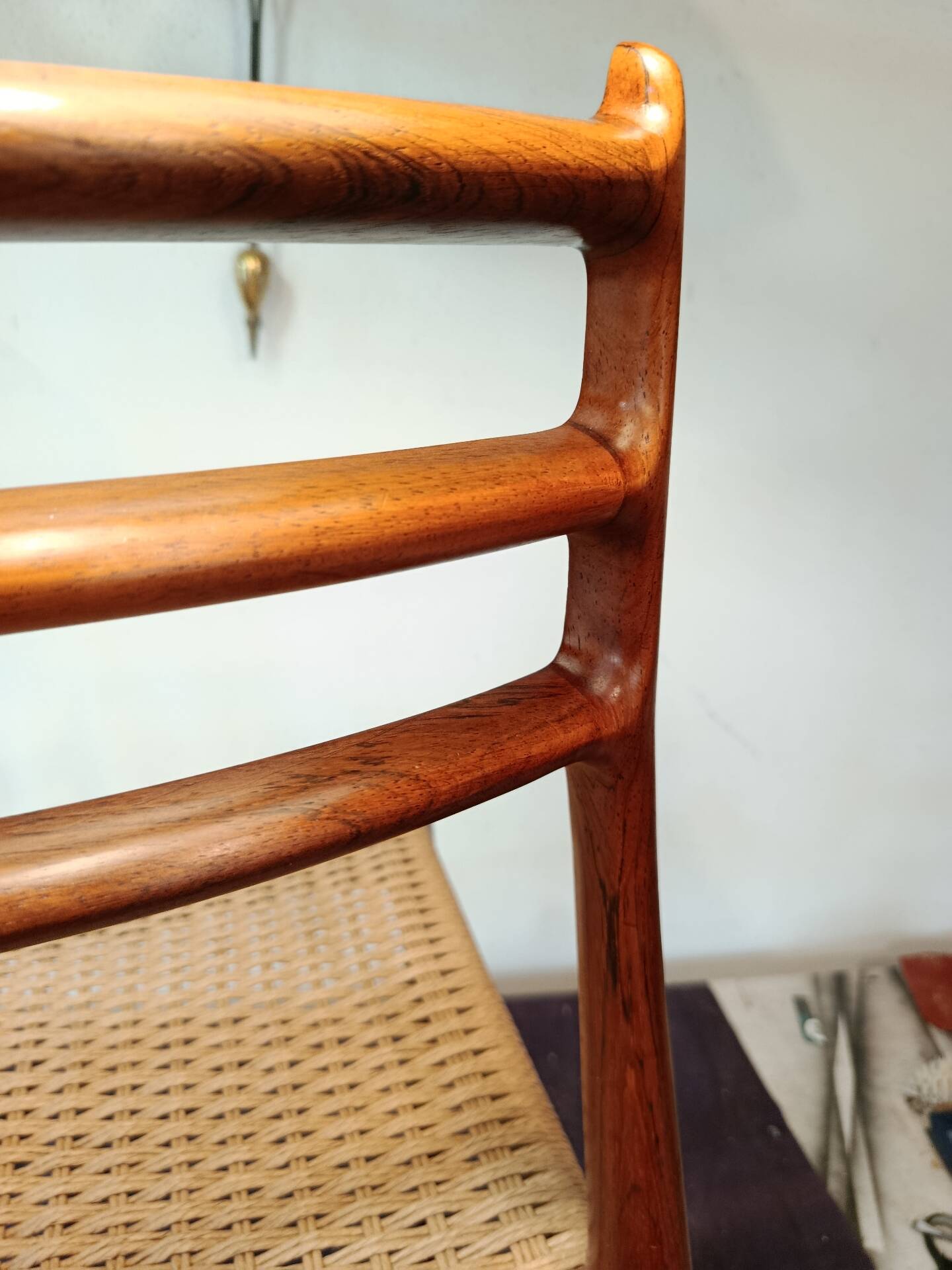 Chaises no78 palissandre/ corde Niels Otto Moller