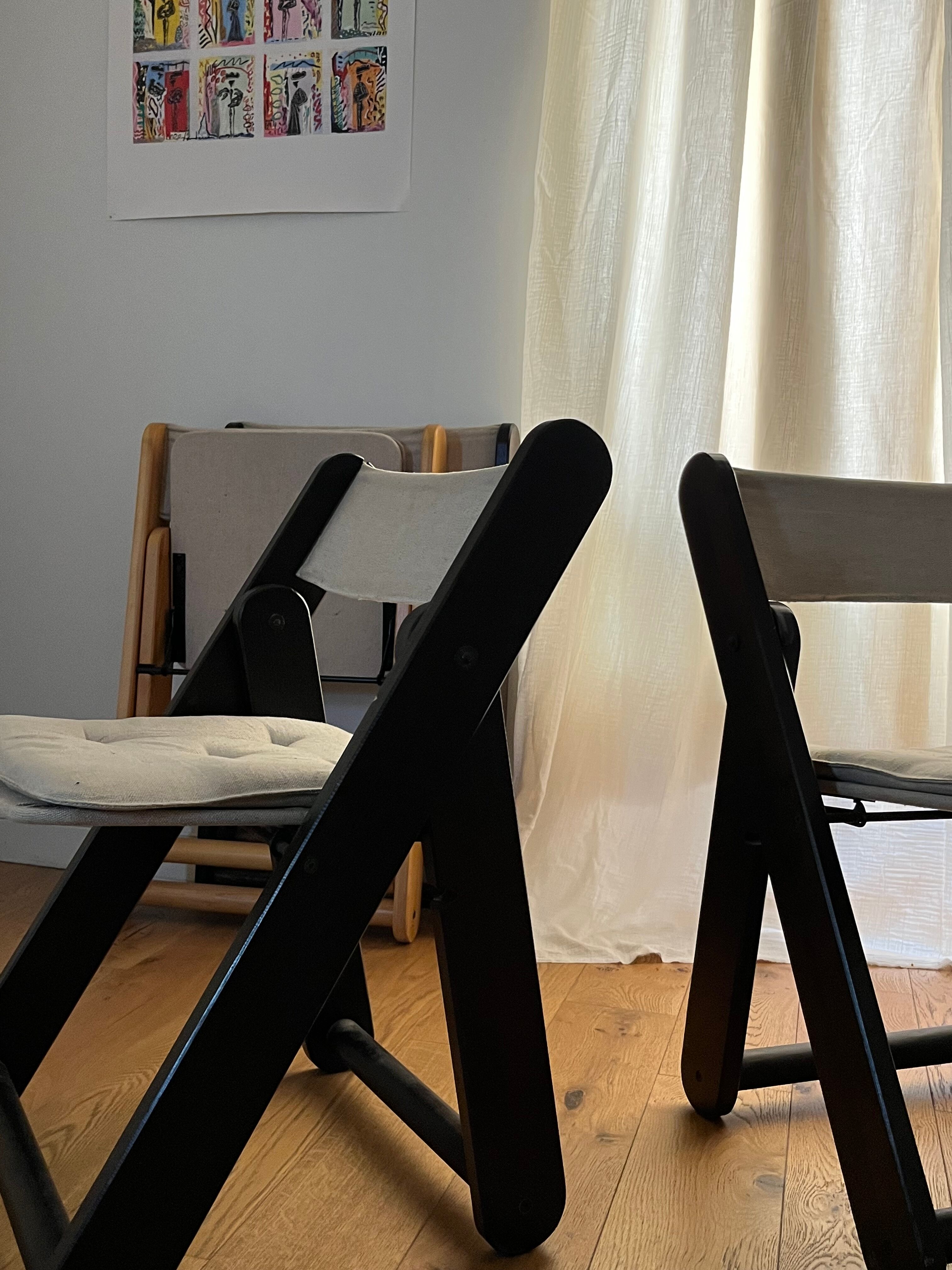 Suite of 4 chairs "Kon Tiki" by Gillis Lundgren for Ikea, circa 1970