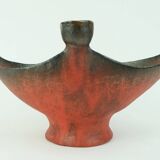 Keramik schale mit kerzenhaltern kunstkeramik conny walther denmark 60s