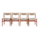 Set of 4 Vintage Erik Buch Teak Chairs for OD Møbler Denmark