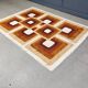 Vintage modernist rug, made in Belgium, 1970s