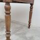 Rustic farm table in solid oak, Louis Philippe legs, 19th century - 1m40