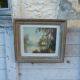 Old landscape painting signed vernon framed