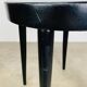Pair of black Baumann stools, 1960s