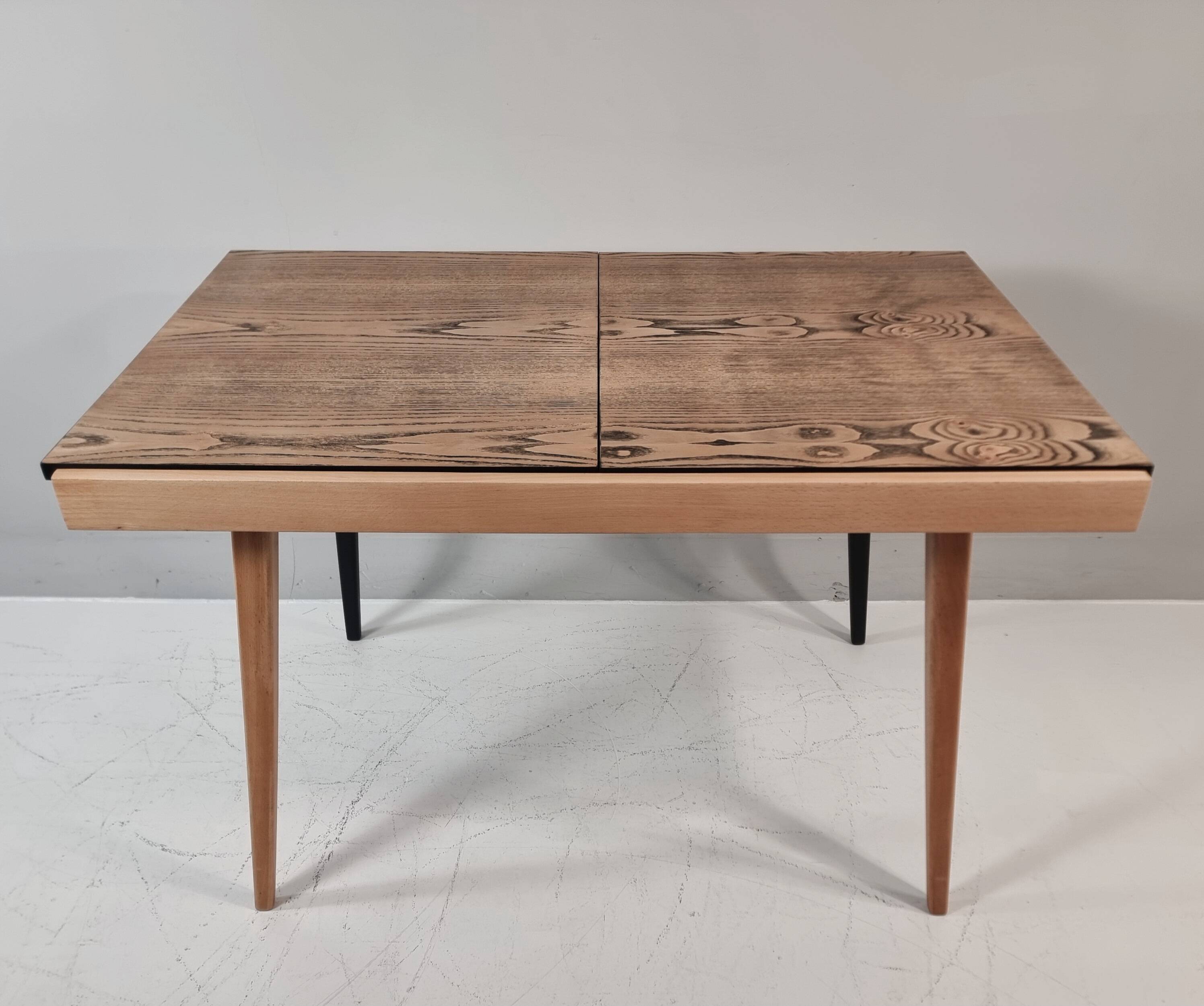 Vintage dining table in ash, 1960s