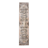 2x9 Rug For Floral Green Turkish Vintage Runner Rug, 64x279Cm SKU 24965