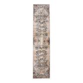 Tapis 2x9 pour tapis de course vintage turc vert floral, 64x279Cm SKU 24965