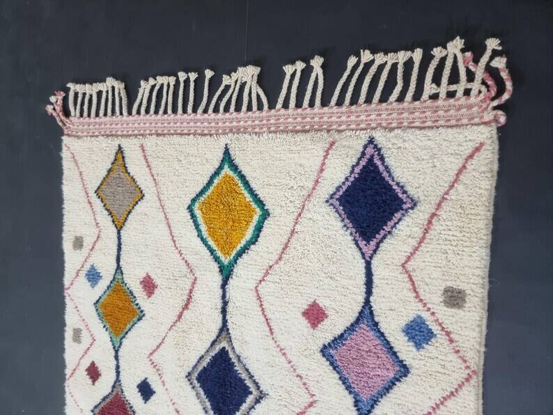 White Beni Ourain rug 150/250cm